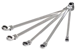Metric Double Box-End Universal Spline Flexible Ratcheting Wrench Set, No. 96747