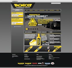 Tenneco launches new website for Monroe commercial vehicle product line