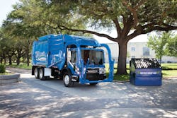 The natural gas-powered Mack TerraPro model is ideal for refuse applications. The natural gas-powered Mack TerraPro model is ideal for refuse applications.