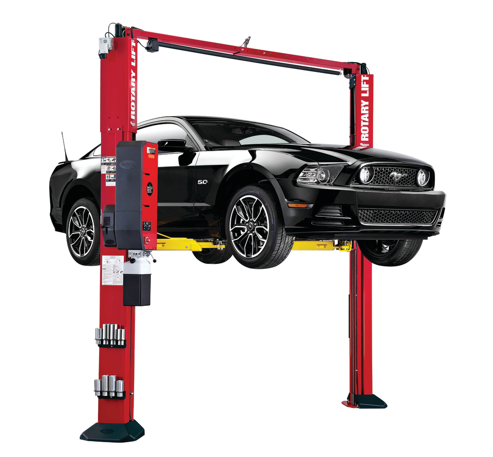 New base plate covers from Rotary Lift enhance a lift&rsquo;s appearance and help protect its anchor bolts.