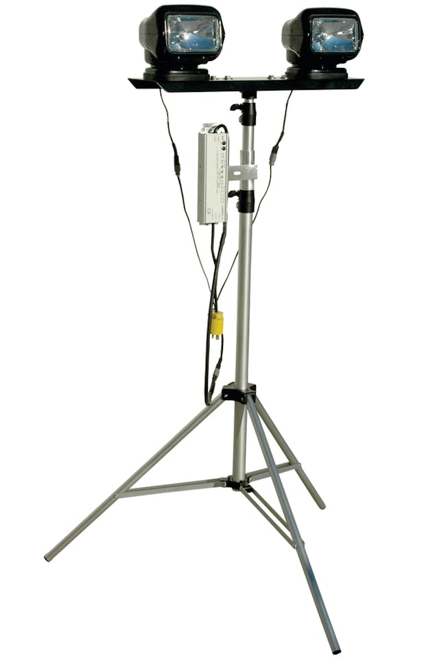 Portable Light Tower with Remote Control Operation, No. WAL-TP-2XGLM-H-1227