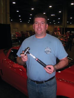 Chad Nelson appreciates the patented anti-vibe technology on the Mac Tools anti-vibe hammers. Chad Nelson appreciates the patented anti-vibe technology on the Mac Tools anti-vibe hammers.