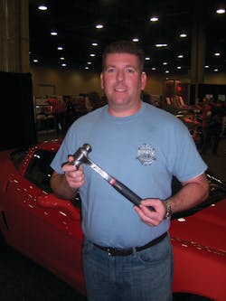 Chad Nelson appreciates the patented anti-vibe technology on the Mac Tools anti-vibe hammers. Chad Nelson appreciates the patented anti-vibe technology on the Mac Tools anti-vibe hammers.