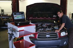 The AutoEKG in a matter of seconds detects whether a vehicle needs a fuel system cleaning, all without taking anything apart on the vehicle. The AutoEKG in a matter of seconds detects whether a vehicle needs a fuel system cleaning, all without taking anything apart on the vehicle.