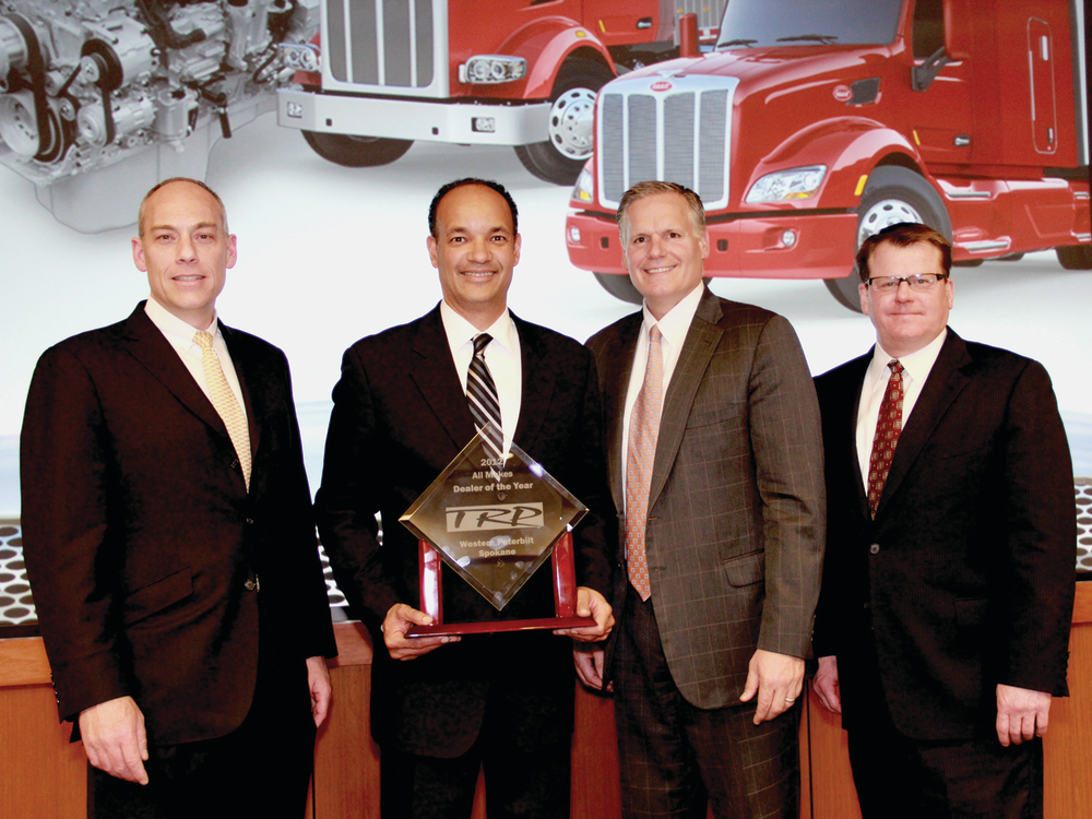 Western Peterbilt &ndash; Spokane was named the TRP Dealer of the Year for its sale and support of TRP's all-makes truck, trailer and bus parts.