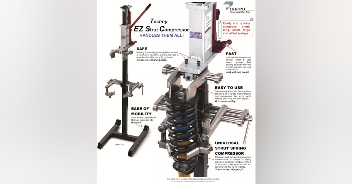 Techny EZ Strut Spring Compressor Vehicle Service Pros
