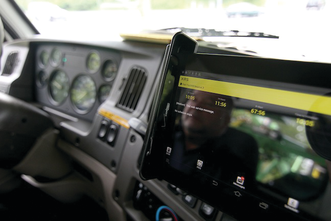 Drivewyze demonstrated its PreClear bypass service, which integrates XRS.