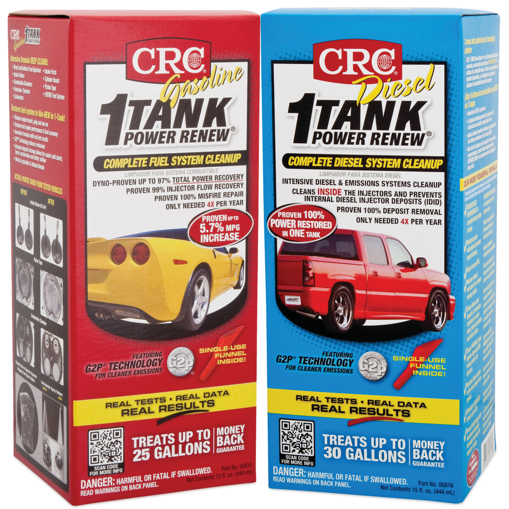 CRC 1-TANK Power Renew Complete Fuel System Cleanup.