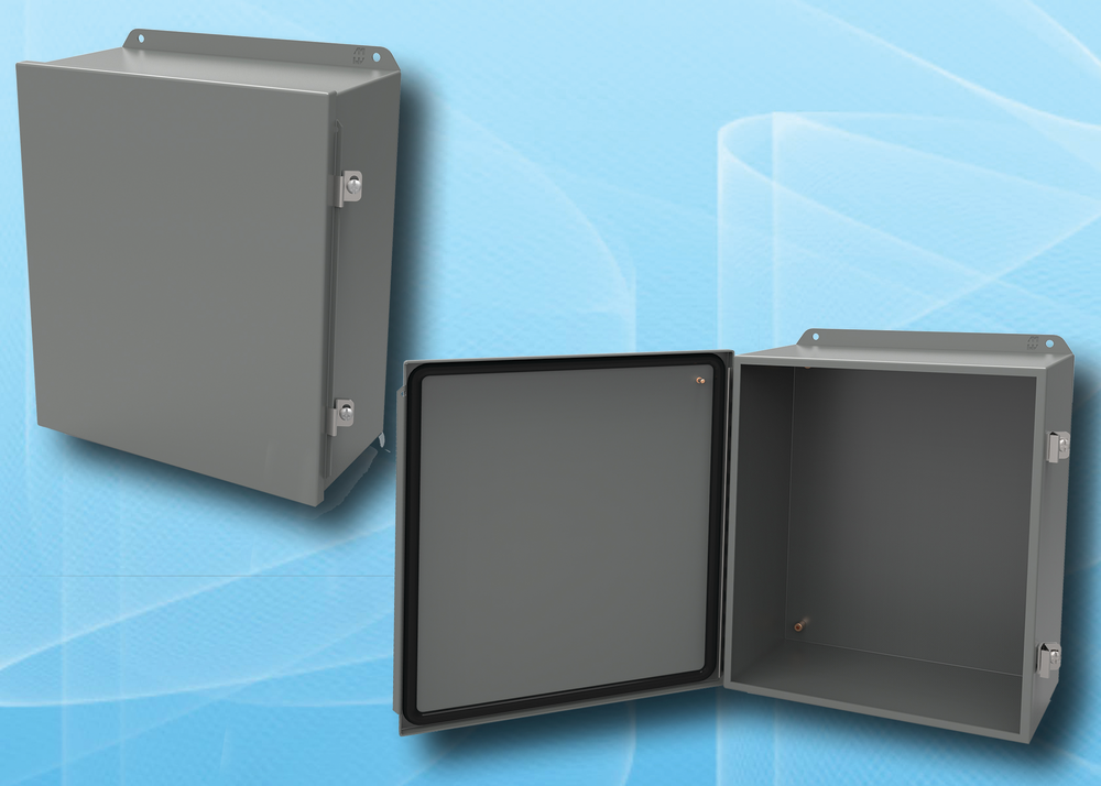 HJ H Series Hinged Cover Metal Enclosures.