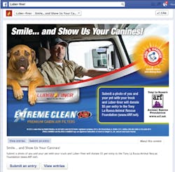 Luber-finer donating $5 to Animal Rescue Foundation (ARF) for each pet photo posted to Facebook page. Luber-finer donating $5 to Animal Rescue Foundation (ARF) for each pet photo posted to Facebook page.