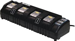 18V Lithium-In Rapid Optimum 4-Port Charger, No. DC18SF 18V Lithium-In Rapid Optimum 4-Port Charger, No. DC18SF