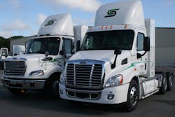 Integrated logistics solutions and services provider Saddle Creek has worked with Freightliner trucks to develop a tractor that, for first time, will have a natural gas system fully enclosed behind the side and back of cab aerodynamic fairings.