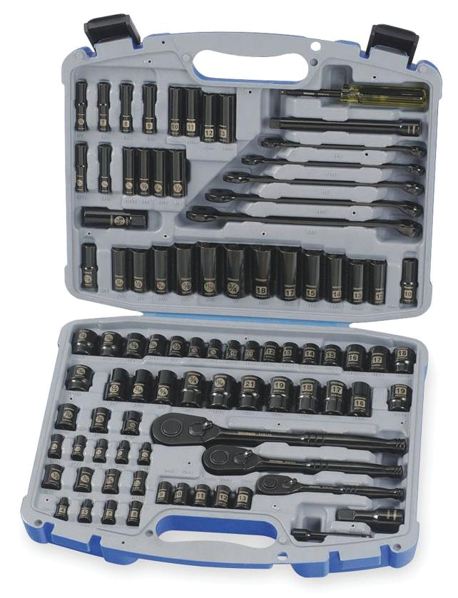 1/4', 3/8' & 1/2' Drive Socket Set, 90 Pieces, No. 5XB63.