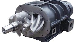 A rotary screw compressor