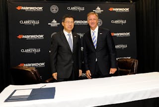 Hankook Tire Vice Chairman and CEO Seung Hwa Suh and State of Tennessee Governor Bill Haslam