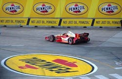 Three-time Indy 500 champion and driver of the No. 3 Team Penske Shell V-Power/Pennzoil Ultra Chevrolet, Helio Castroneves, competed for the checkered flag during IZOD IndyCar Series Race #2 on Sunday, Oct. 6, as part of the Shell and Pennzoil Grand Prix of Houston. During the race weekend, Shell showcased its motorsports technical alliances to the racing community and consumers, highlighted by Pennzoil Ultra 0W-40 full synthetic motor oil, which was used on the track all weekend, and is the same oil consumers can purchase and use on the road.