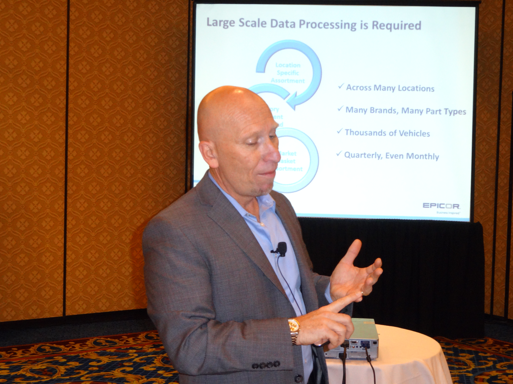 Rod Bayless of Epicor explains how aggregate data is used to help aftermarket shops understand market demand.