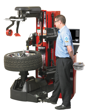 Hunter Revolution tire changer Vehicle Service Pros