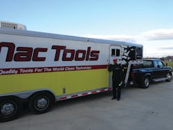 The trailer has proven an efficient alternative to a traditional tool truck for Manning.