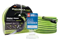 Flexzilla Pro Water Hose by Legacy Manufacturing Co. was a winner for product innovation in the 2013 Product Showcase at the Automotive Aftermarket Products Expo last month. Flexzilla Pro Water Hose by Legacy Manufacturing Co. was a winner for product innovation in the 2013 Product Showcase at the Automotive Aftermarket Products Expo last month.