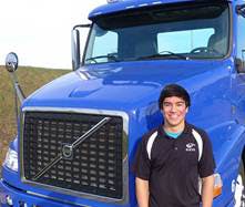 Zachary Ramirez, a student enrolled in WyoTech&rsquo;s Diesel Advanced Technology Education (DATE) for Volvo Trucks program in Blairsville, Pa., is the recipient of an $8,700 Volvo Trucks DATE scholarship.