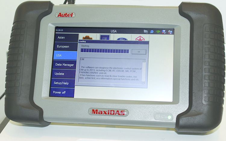 After you select the vehicle make 'for example GM,' a screen on the Autel DS708 will come up that has a button that says 'Show Version Detail.' This brings up another screen that will specifically say what is covered. For information on this tool, go to VehicleServicePros.com/10176527.
