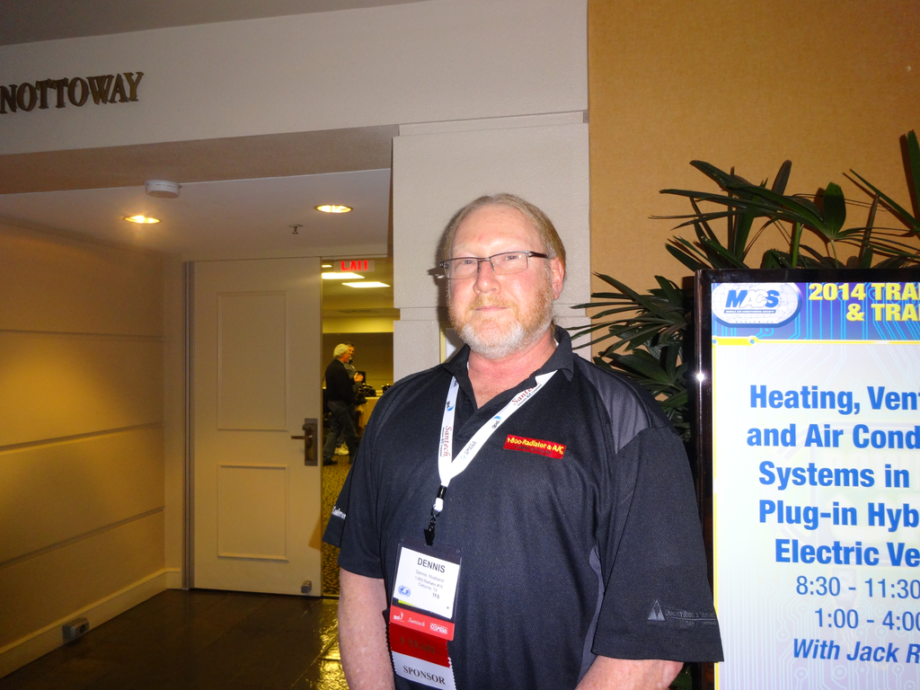 Dennis Husband of 1-800 Radiator & AC found the MACS session on electric vehicles, hybrids and plug-in hybrids very informative.