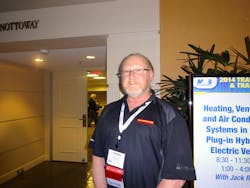 Dennis Husband of 1-800 Radiator & AC found the MACS session on electric vehicles, hybrids and plug-in hybrids very informative. Dennis Husband of 1-800 Radiator & AC found the MACS session on electric vehicles, hybrids and plug-in hybrids very informative.