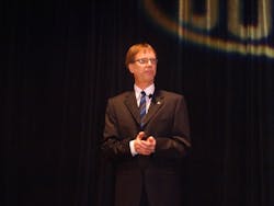 Alan McAvoy of Chrysler advises MACS attendees that R-1234yf refrigerant performs comparably to R-134a. Alan McAvoy of Chrysler advises MACS attendees that R-1234yf refrigerant performs comparably to R-134a.