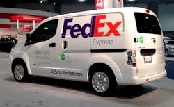 Nissan and FedEx Express Put All-Electric e-NV200 to Work in Collaborative U.S. Test. (PRNewsFoto/Nissan North America) Nissan and FedEx Express Put All-Electric e-NV200 to Work in Collaborative U.S. Test. (PRNewsFoto/Nissan North America)
