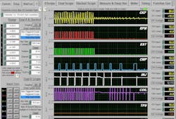 Fig. 1: When looking at the data you can see that the yellow trace, which is the crankshaft sensor, failed first. The CKP sensor goes to the ignition module where this signal is converted to a digital signal that is the RPM signal. Fig. 1: When looking at the data you can see that the yellow trace, which is the crankshaft sensor, failed first. The CKP sensor goes to the ignition module where this signal is converted to a digital signal that is the RPM signal.