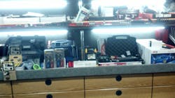 Kraig Thoreson's 'promo shelf' features items on discount. Customers always want to see what's on the shelf. Kraig Thoreson's 'promo shelf' features items on discount. Customers always want to see what's on the shelf.