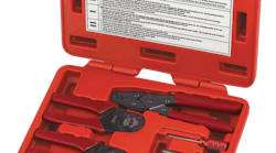 The release tools have color-coded handles to release Deutsch terminals from the connectors.
