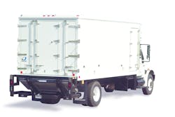 A Johnson Refrigerated Truck Bodies 19’ deep frozen low-temperature Blizzard XL truck body mounted on a Freightliner M2 truck chassis. A Johnson Refrigerated Truck Bodies 19’ deep frozen low-temperature Blizzard XL truck body mounted on a Freightliner M2 truck chassis.