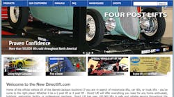 Redesigned Direct Lift Home Page