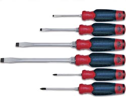 The new line maximizes torque, reduces slippage, and removes fasteners quickly and will be available in Slotted, Phillips, Torx, TamperProof Torx, Nut Drivers, and square tip. The new line maximizes torque, reduces slippage, and removes fasteners quickly and will be available in Slotted, Phillips, Torx, TamperProof Torx, Nut Drivers, and square tip.