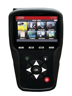 The ATEQ VT56 TPMS Tool features a soft, eight-button ergonomic keypad.