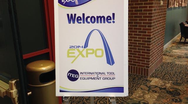 The St. Charles Convention Center welcomes attendees to the expo.