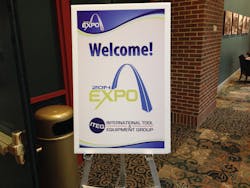 The St. Charles Convention Center welcomes attendees to the expo.