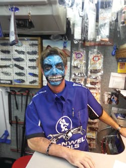 Every Halloween, Fritz Spohr dresses up as a different character. Every Halloween, Fritz Spohr dresses up as a different character.