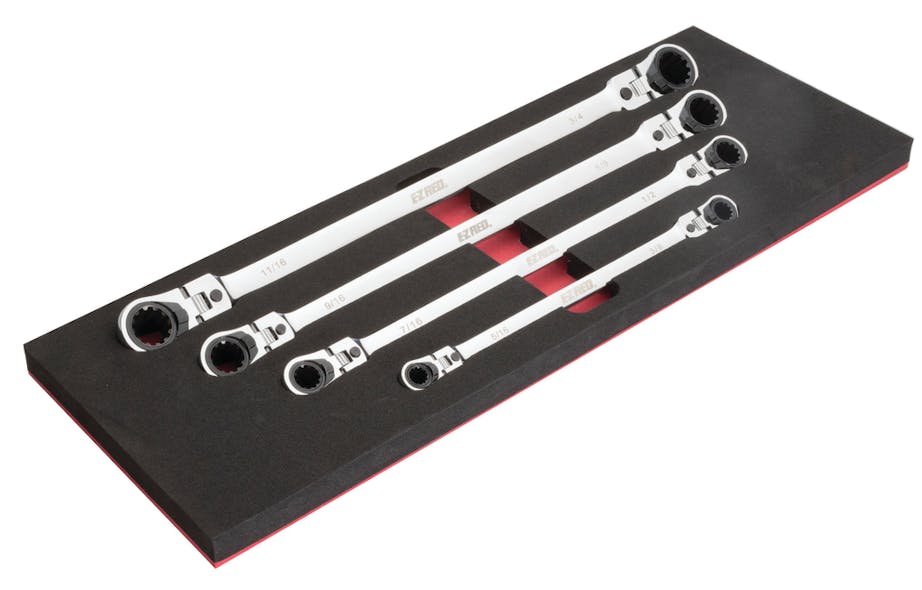 4pc SAE Locking Flex Head Wrench Set Vehicle Service Pros