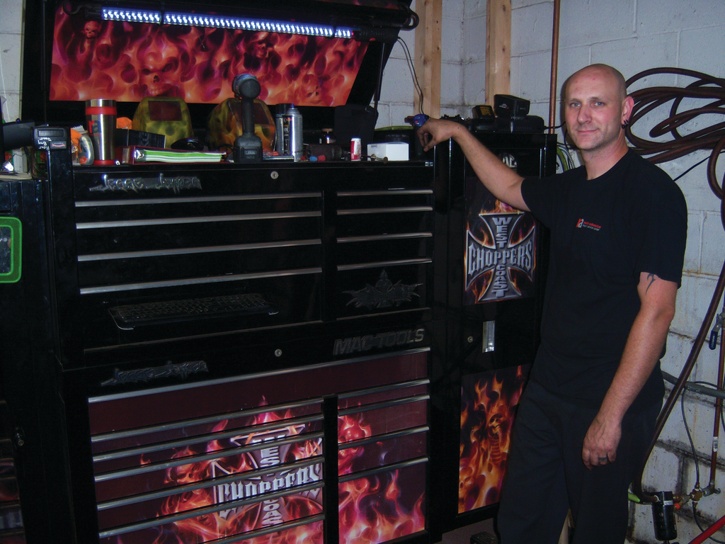 The Jesse James graphics were a limited-edition add-on item. There were only about 2,000 produced, according to Olsen.