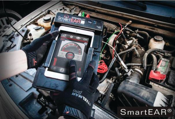 Available in three options, the Steelman Pro Smart Ear is designed to turn a smartphone or tablet into a state-of-the-art sound-detection device to find and pinpoint squeaks, noises and rattles anywhere in a vehicle. For more information, visit: VehicleServicePros.com/11445553