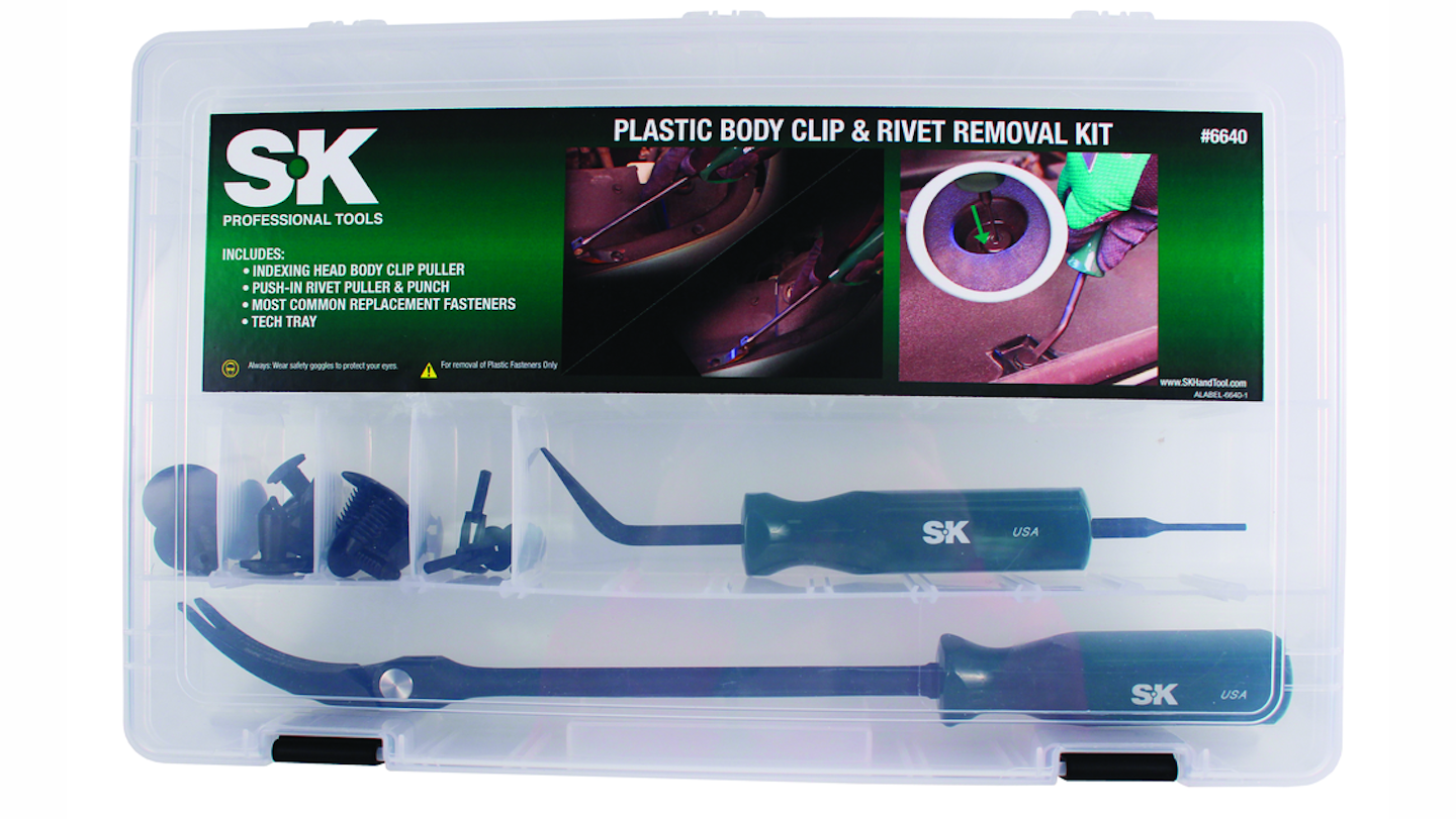 SK 6640 Body Clip & Rivet Removal Tools Set From SK Hand Tool, LLC