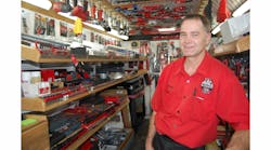 Bleile takes pride in his truck, and enjoys working with his customers.