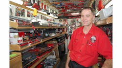 Bleile takes pride in his truck, and enjoys working with his customers.