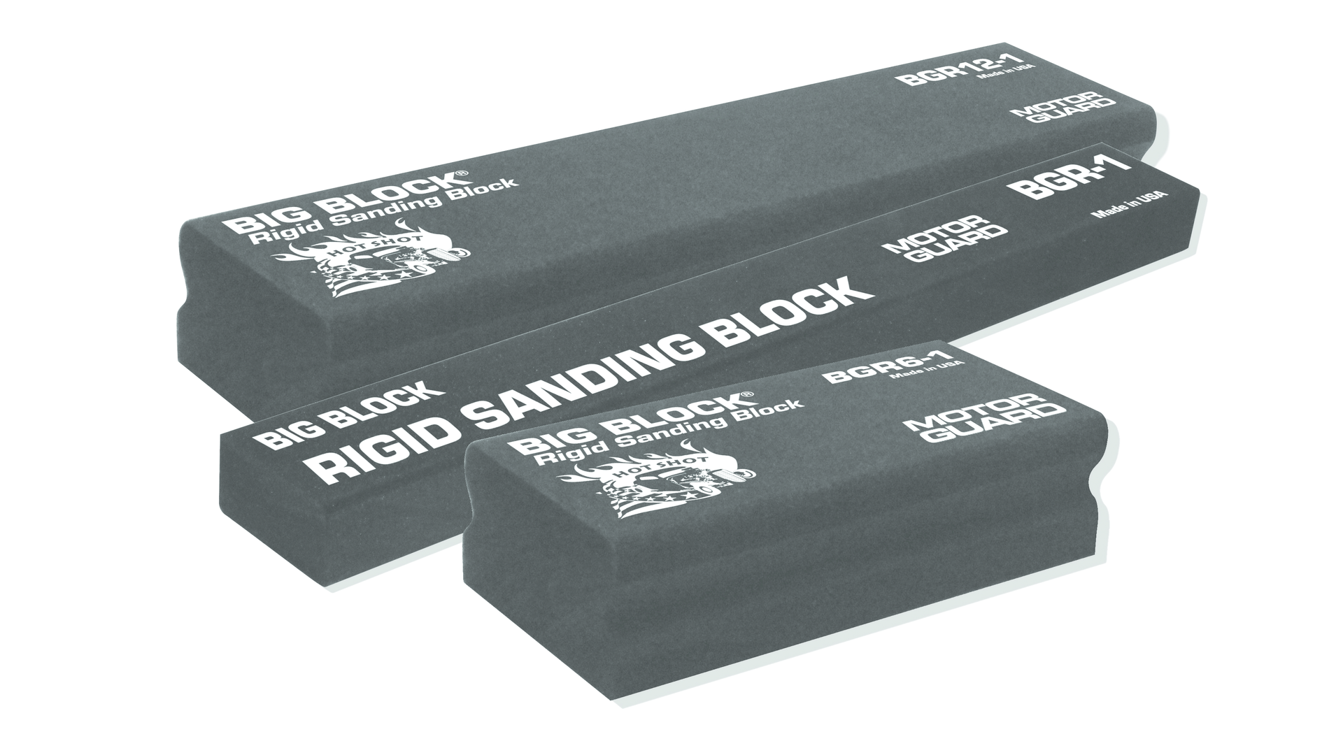 Line of SuperRigid Big Block sanding blocks Vehicle Service Pros