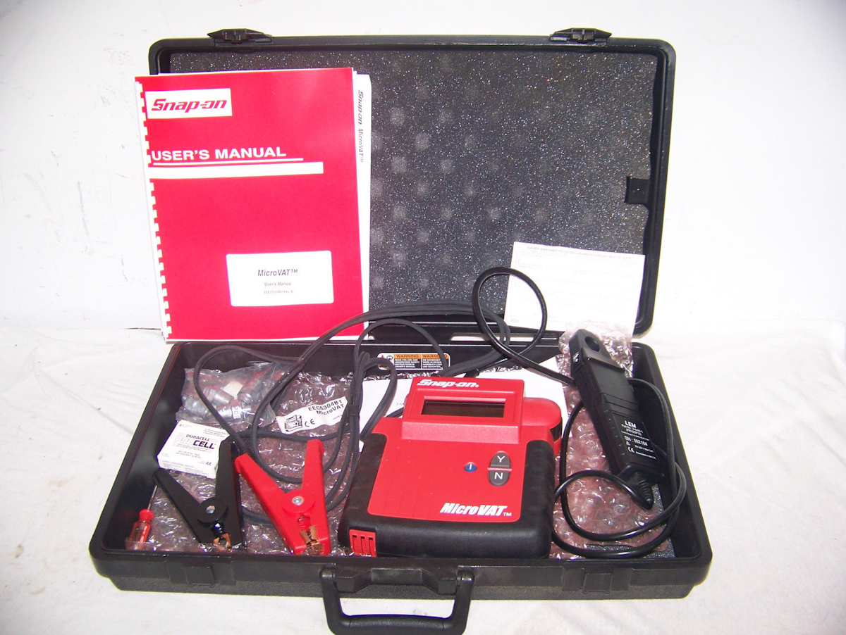 Microvat Battery Starting And Charging System Tester From Snap On Inc Vehicle Service Pros