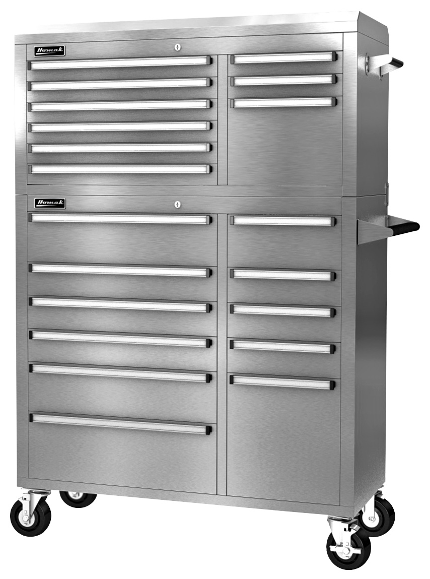 Homak 42in SS 2pc Combo 54b525dbe9c64