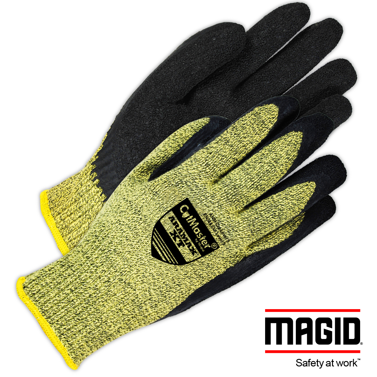 Magid D-ROC Hyperon Micro-Foam Nitrile Coated Work Gloves Cut Level A7 1 Pair 